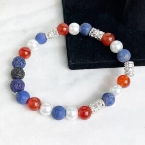 Aromatherapy Lava Stone Handmade Beaded Bracelet